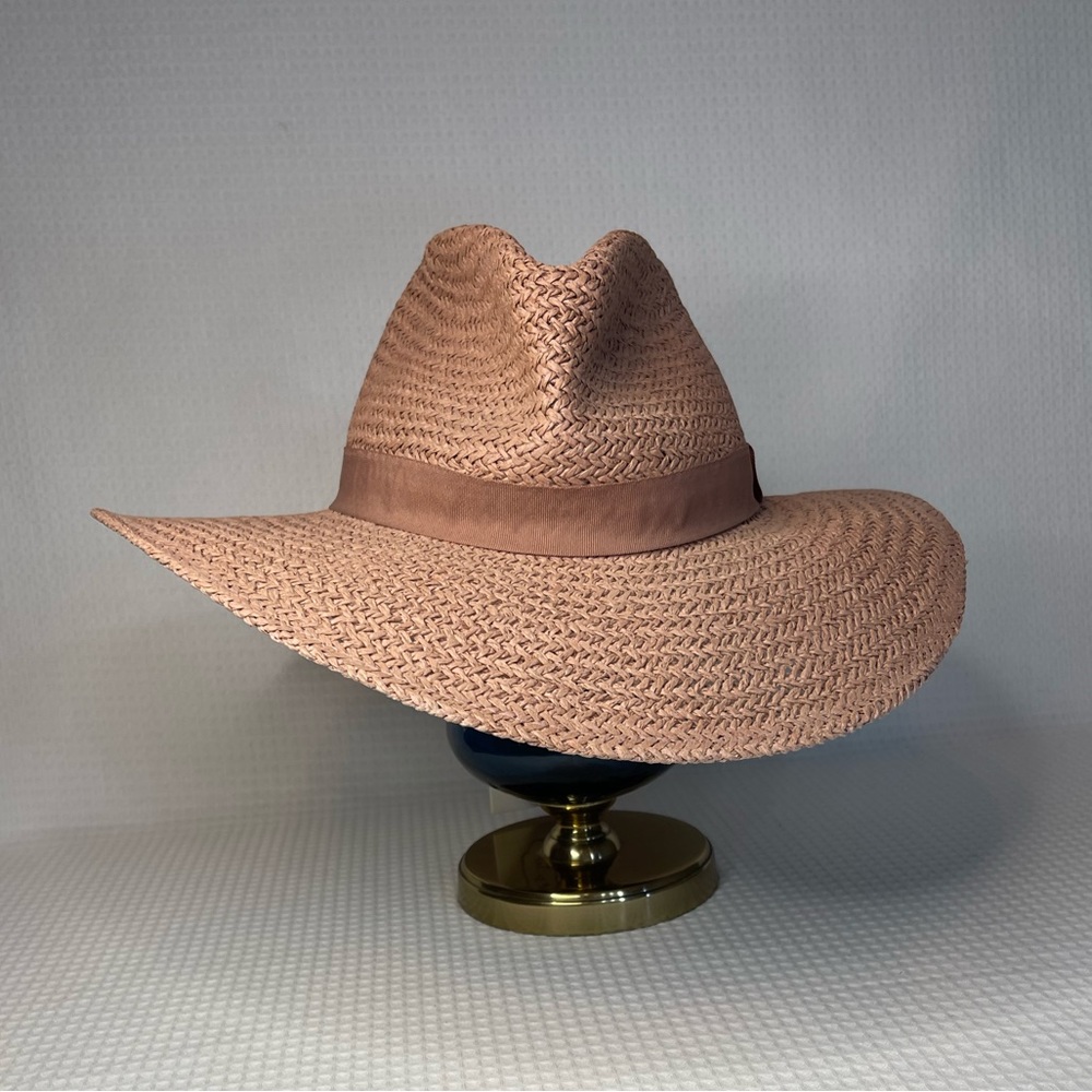 Mud Pie Light Pink Blush Straw Hat New with Tags